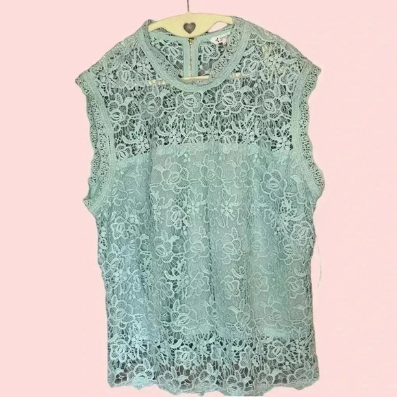 Nanette Lepore Tops - Nanette Lepore Mint Gala Spring Fling XL